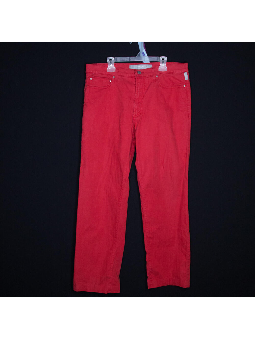 Men's Versace Jeans Couture Red Pants Sz 33 x 29